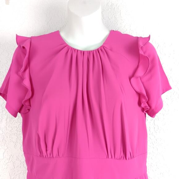 eShakti Wayward Fancies Ruffle Cascade Dress Size M - Picture 2 of 6
